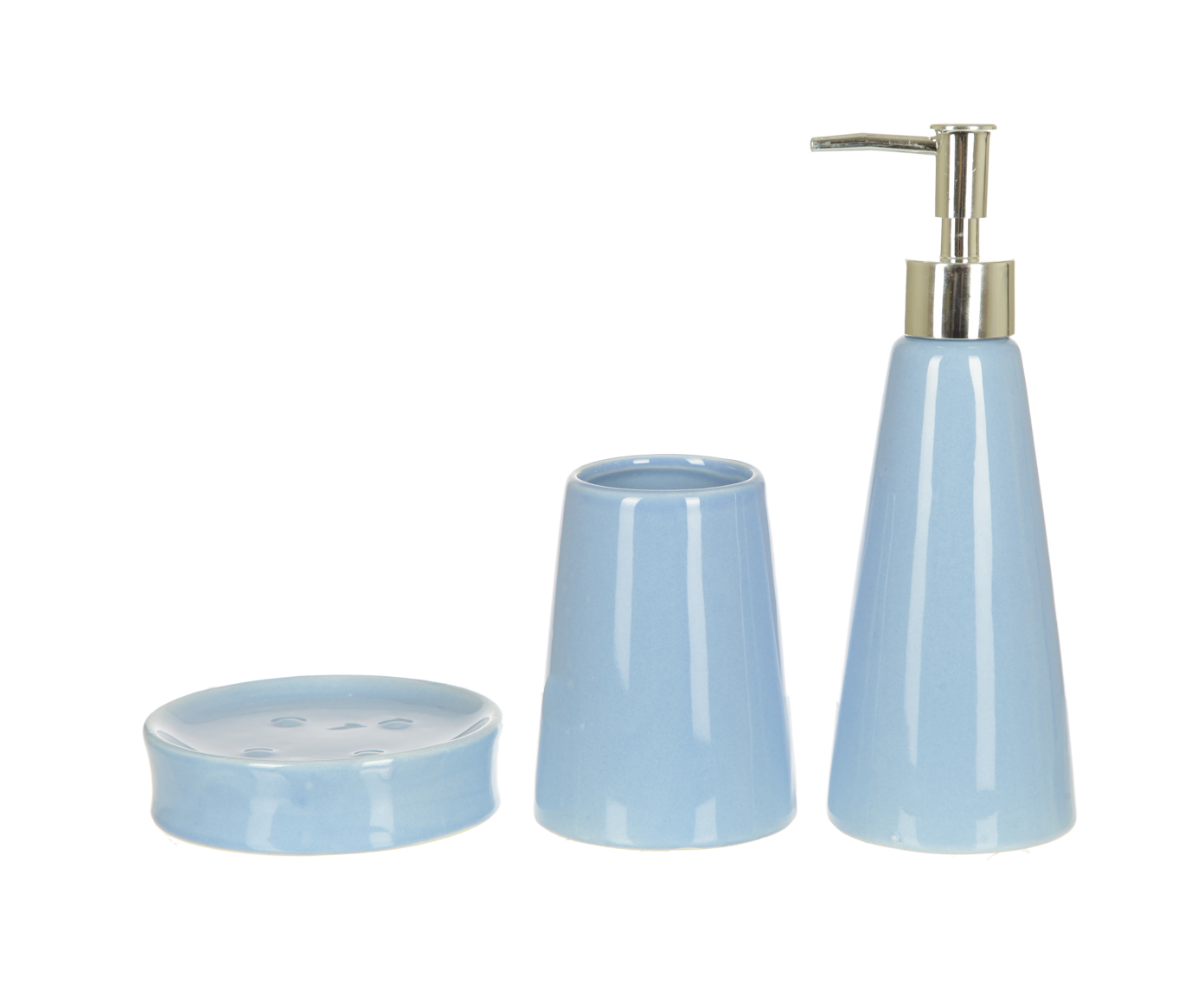 3800-G-26791-г Набор для ванной комнаты - 20 х 8 х 8; 10 х 10 х 3; 10 х 9 х 9 см TO4ROOMS  - Вид №1