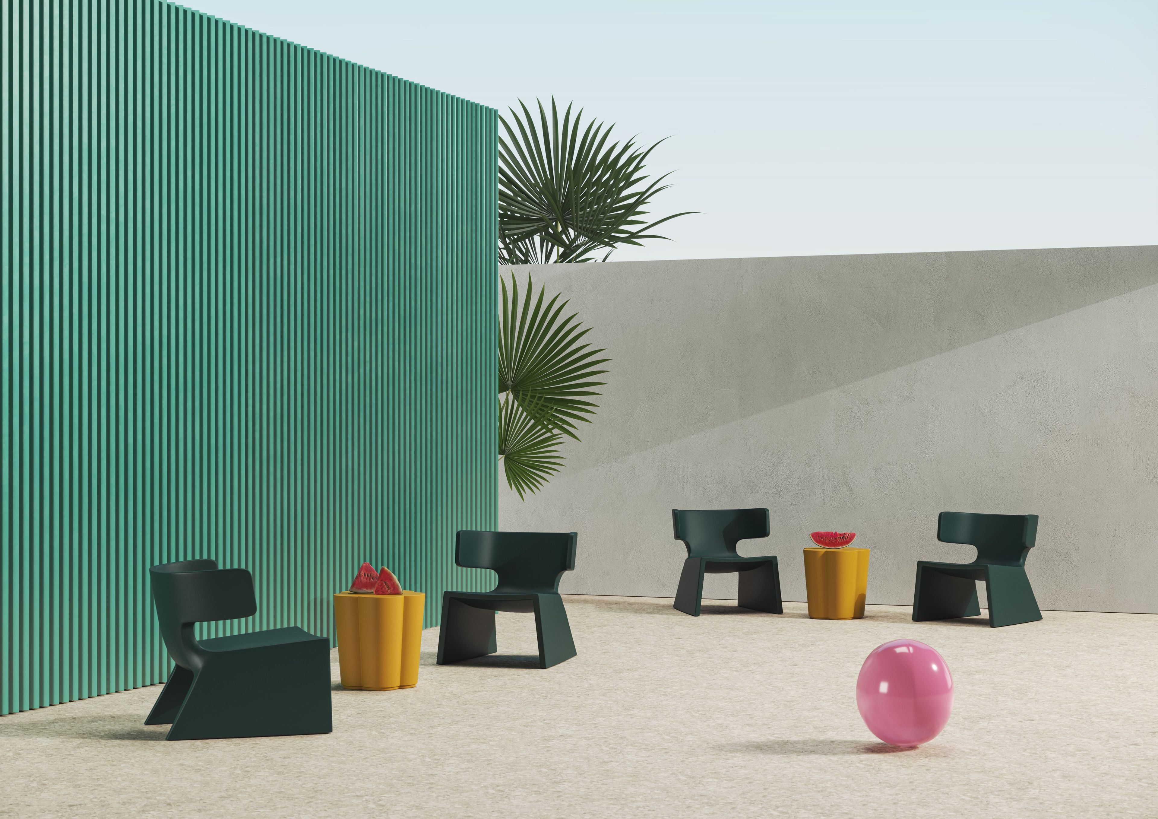 Кресло из полиэтилена с подлокотниками ALMA DESIGN ARCH-00097205 - Вид №2