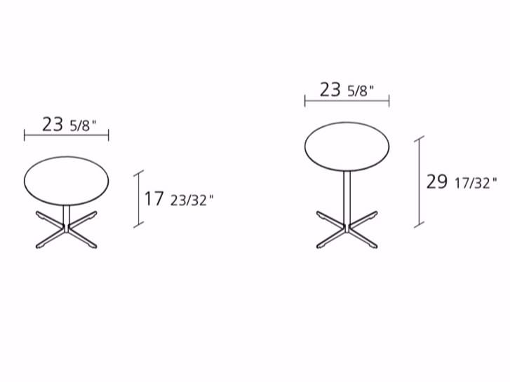 Круглый журнальный столик Alias Cross Table ARCH-00109686 - Вид №2