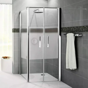 Душевой уголок 84x84 GIADA 2B+F2B Novellini GIADA с сатинированным стеклом