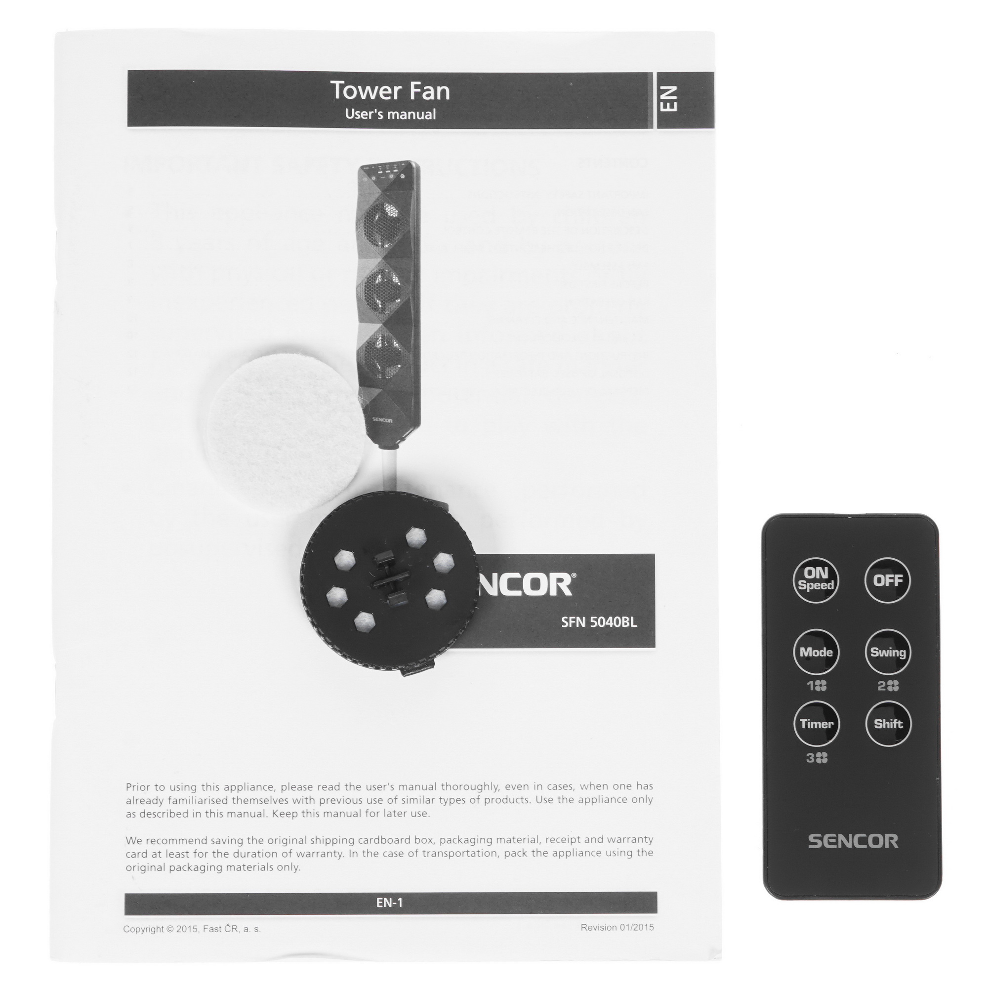 8157461 Вентилятор Sencor SFN 5040BL  черный STDN-0039020 - Вид №6