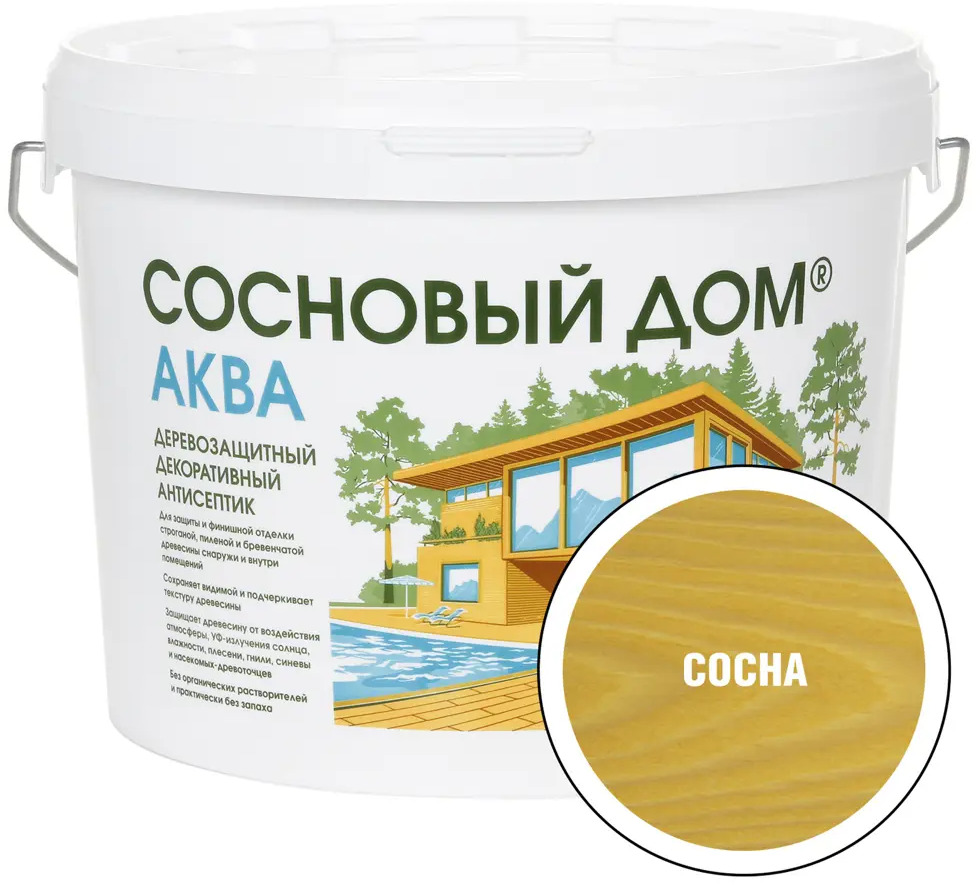 91538428 Антисептик для дерева Сосновый дом 28854 сосна 9 л STLM-0857938