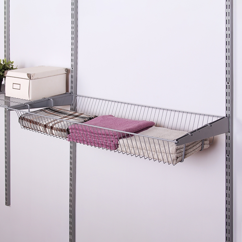 Полка-корзина , 903х406х118 мм, серый LJPS0537 Public Steel Россия  - Вид №1