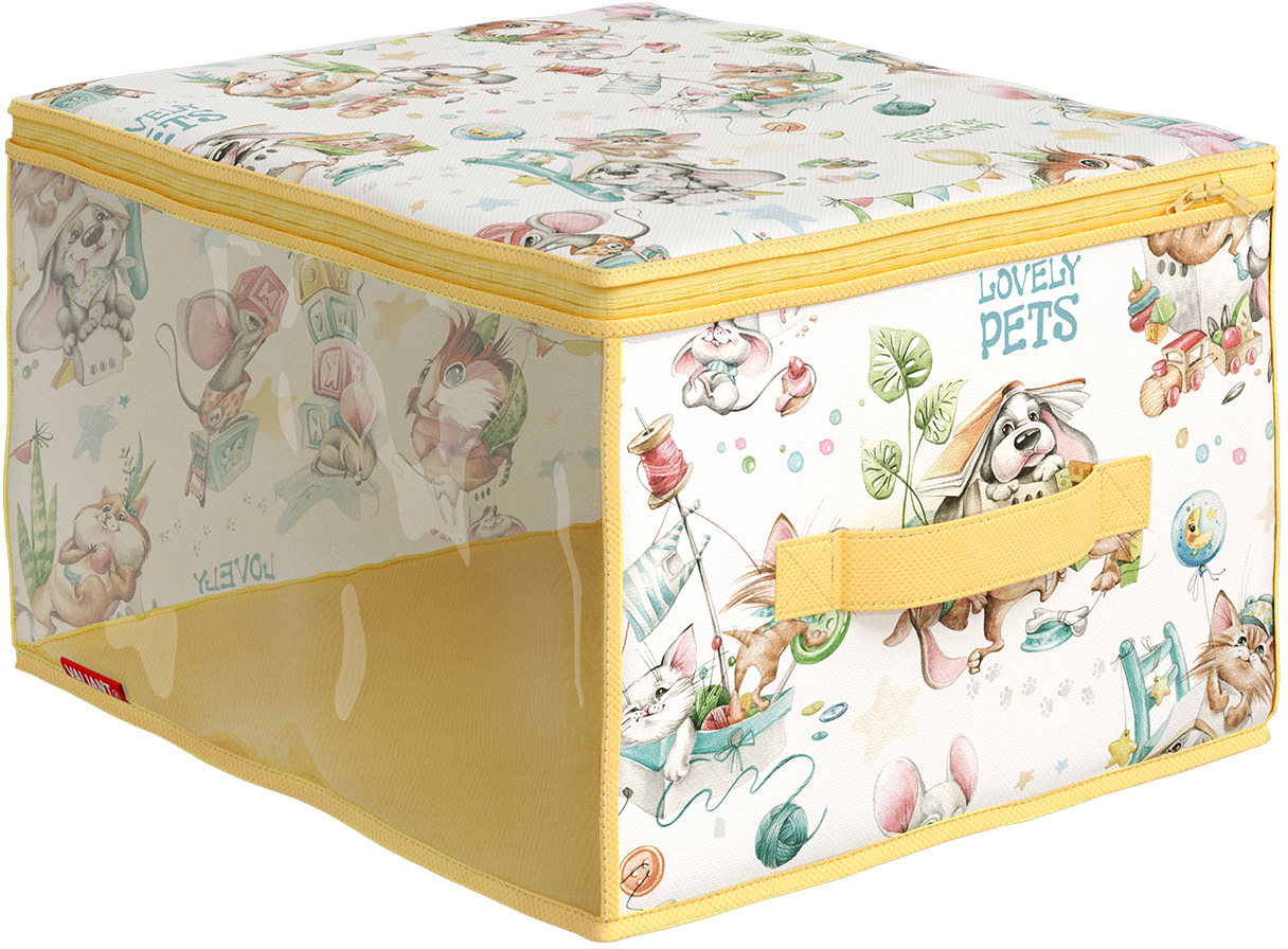 91008022 Чехол для белья 30x20 см цвет желтый LOVELY PETS yellow STLM-0437727 VALIANT