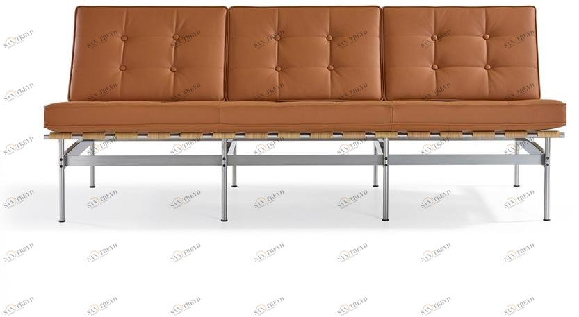 Artifort Стеганый 3-местный кожаный диван 416 C416 