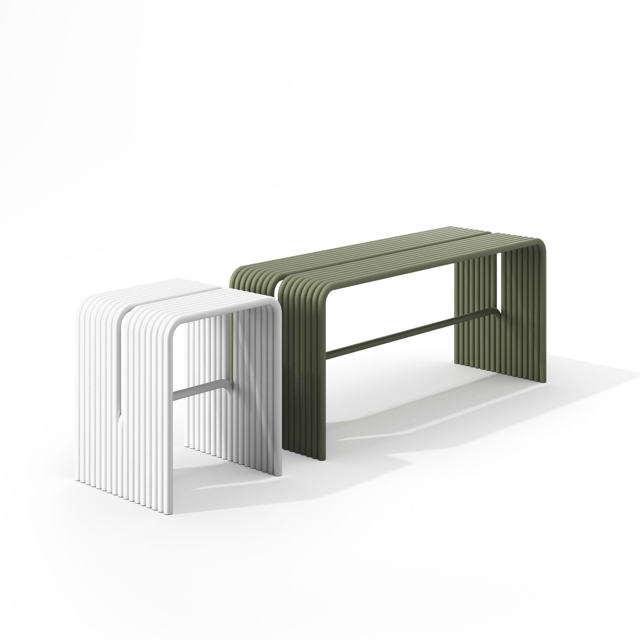 Алюминиевая садовая скамейка с порошковым покрытием Joyf TUbe ARCH-00131269 - Вид №12