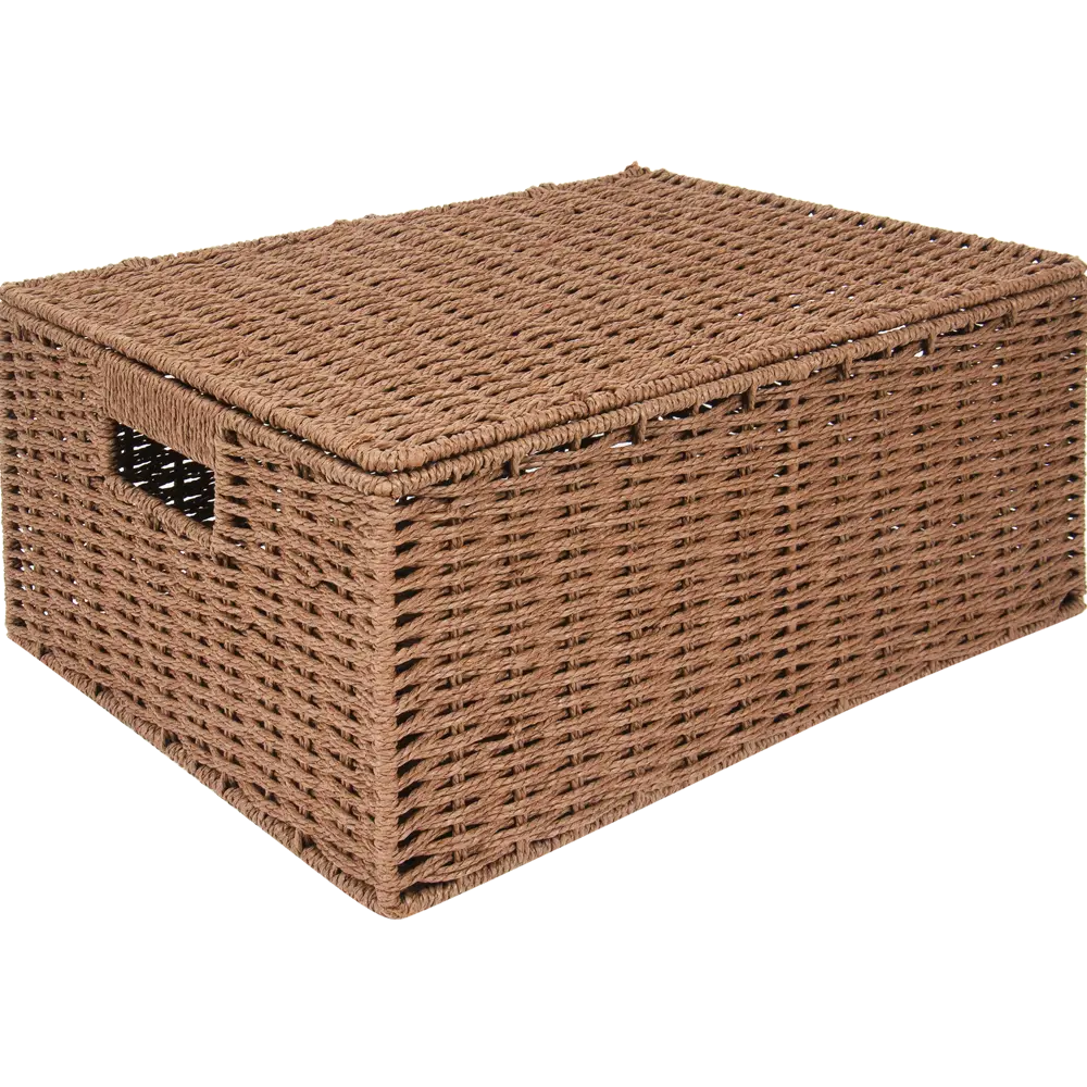 Корзина для хранения 38x18x28 см бумажный шпагат цвет коричневый Santreyd STLM-2205109 - Вид №1