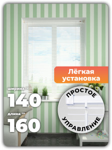 98250540 Жалюзи 160x140 см цвет белый тёмный STLM-0607272 EVOLI