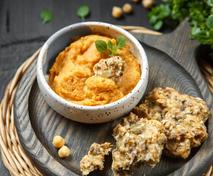 6910 Хумус с бататом с крекером Вкусляндия  - Вид №1