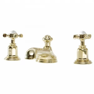 Traditional bathrooms Смеситель для умывальника CROSSHEAD на 3 отверстия Pr3731/ag
