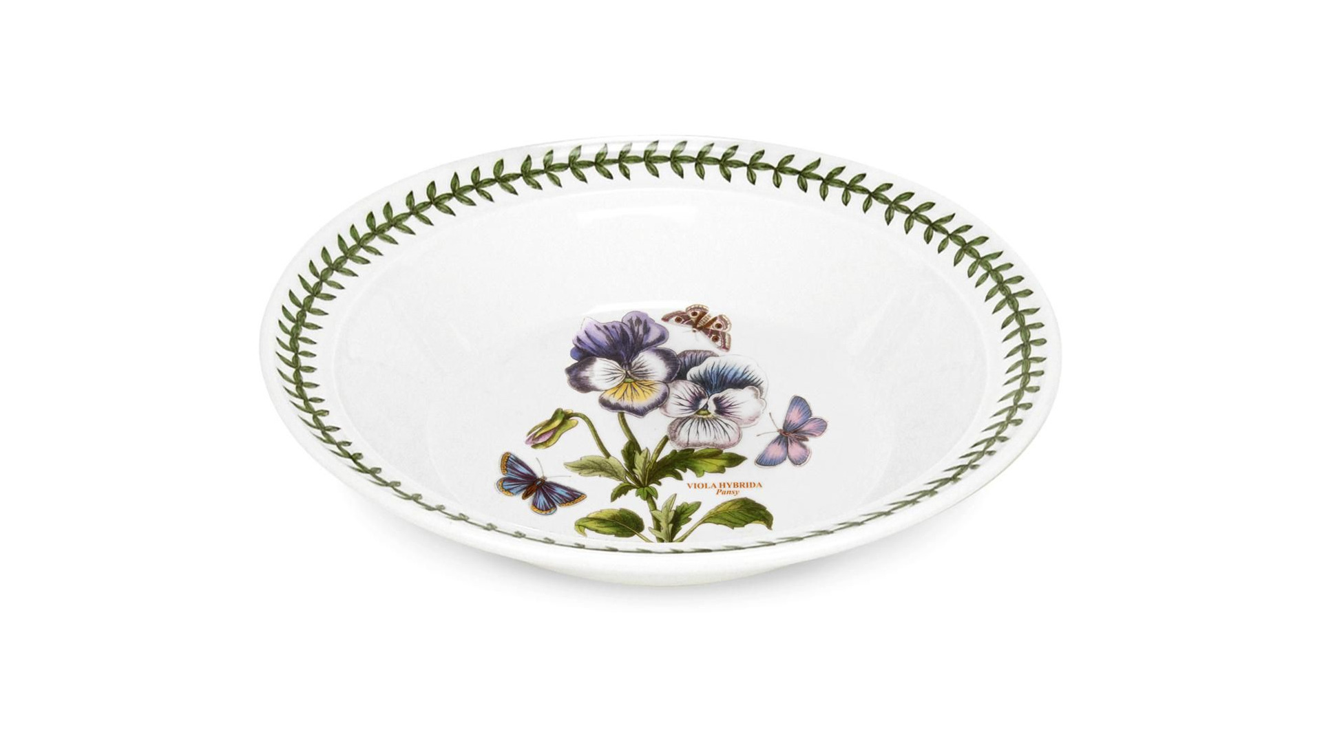 10654534 Portmeirion Набор тарелок суповых Portmeirion Ботанический сад.Анютины глазки 20см, фарфор, 4шт Фарфор  - Вид №1