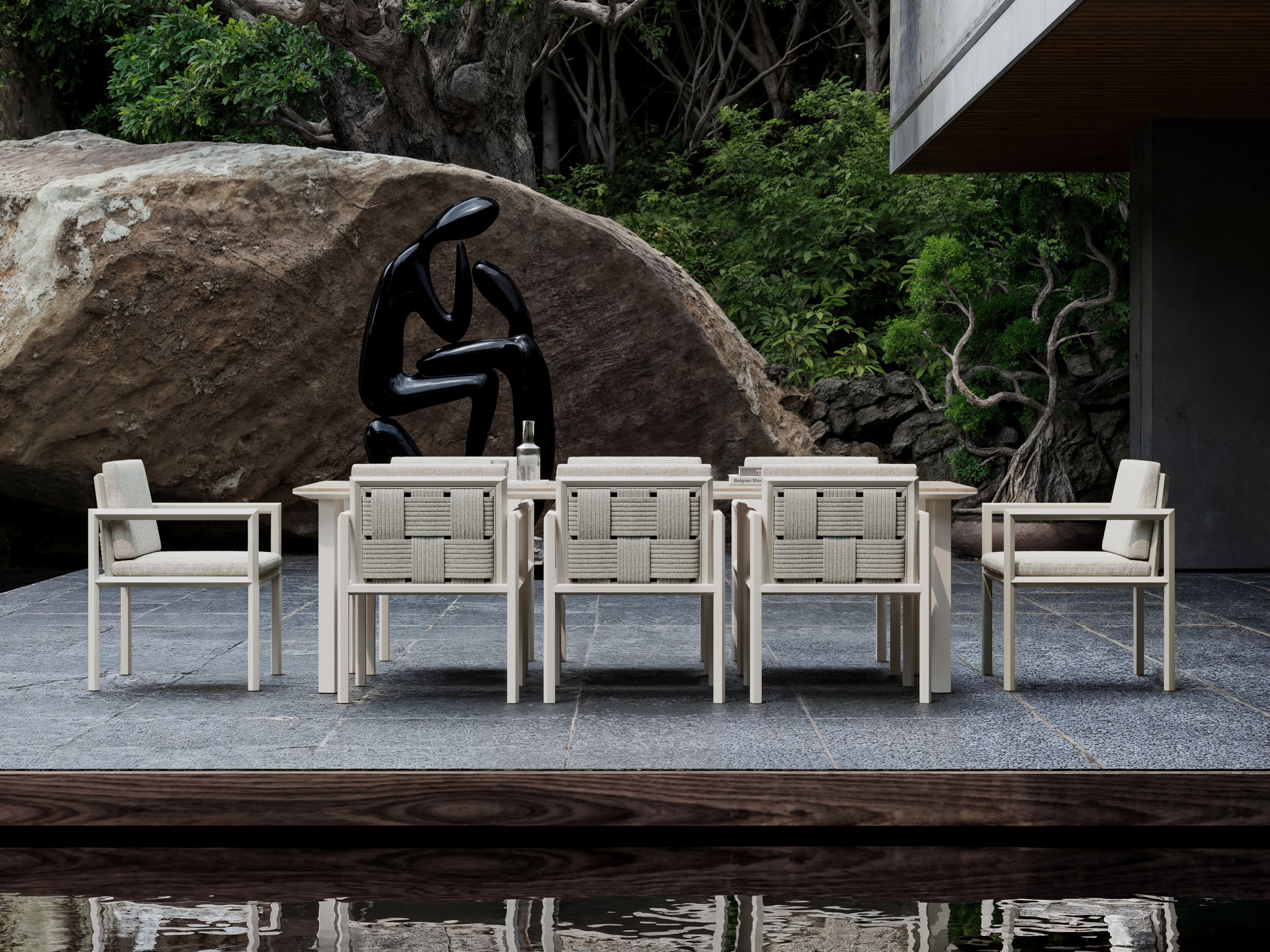 Тканевый садовый стул с подлокотниками SNOC Éclat ARCH-00050398 - Вид №2