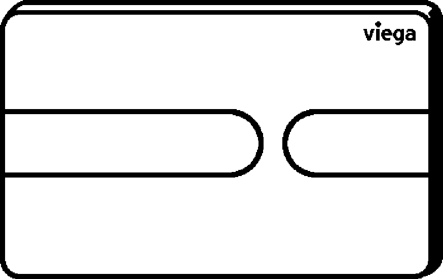 Viega Панель смыва Prevista для унитазов 8613.1 (773069) 773 069 - Вид №2