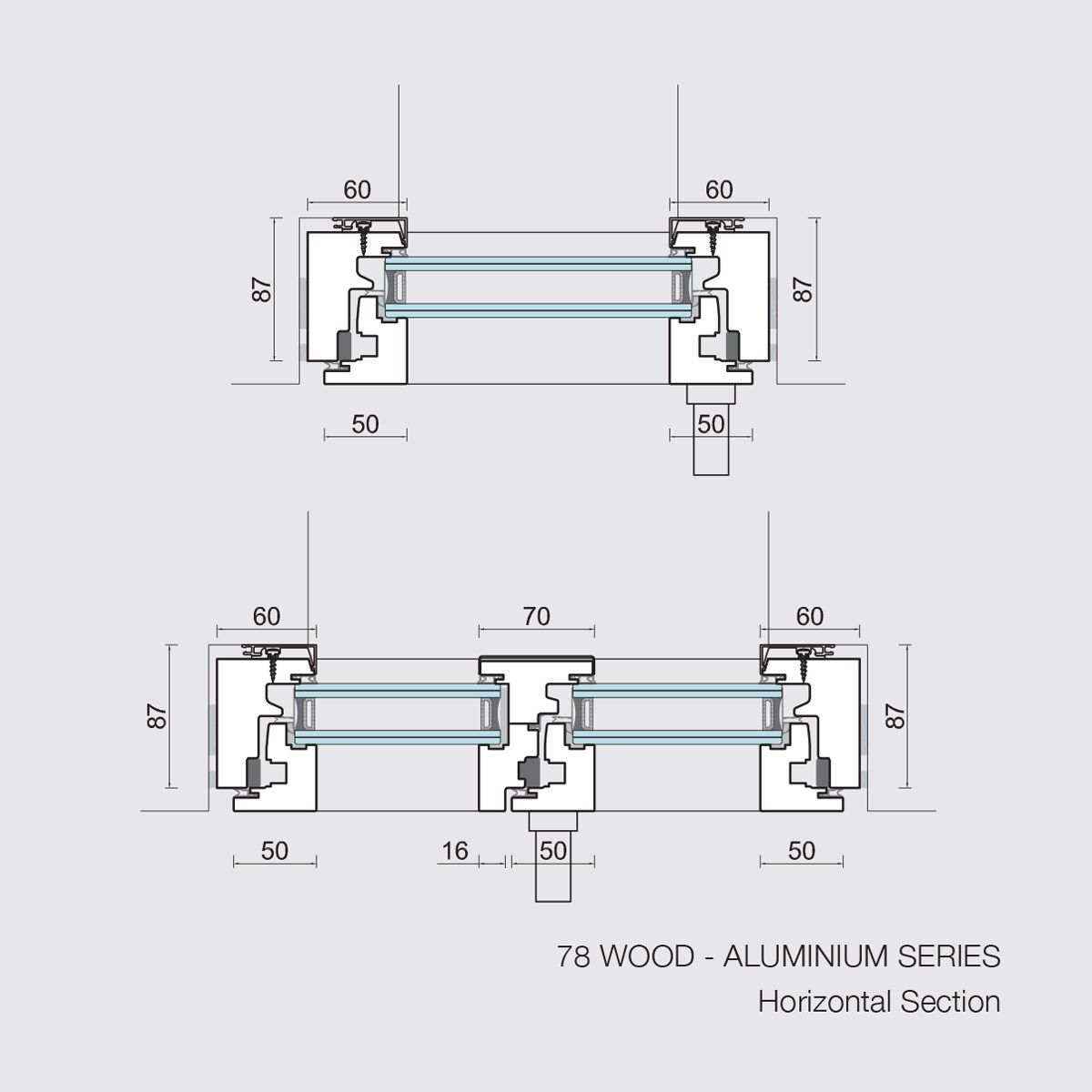 Деревянное окно с двойным остеклением Carminati Skyline System ARCH-00047345 - Вид №11