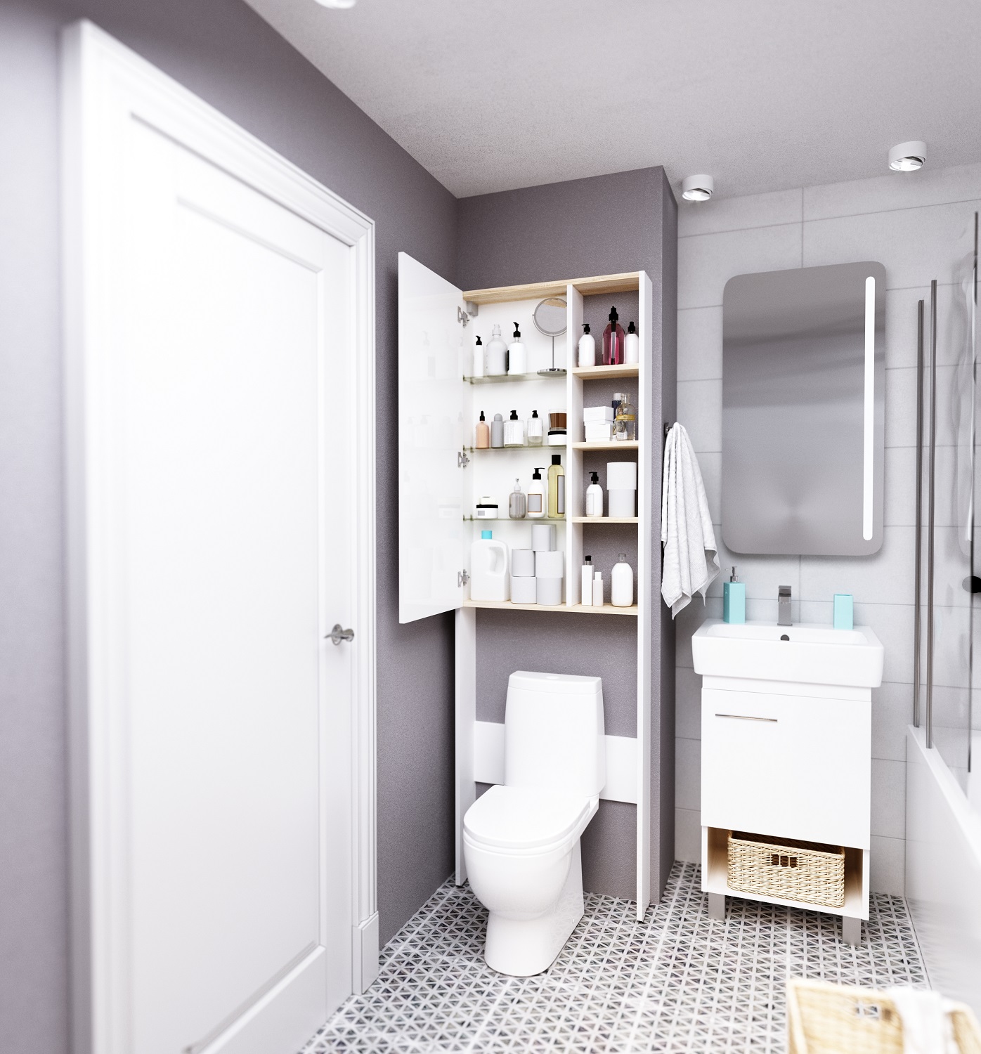 У92518 Шкаф Gaula 60Н 1д.White 1 Marka Gaula  - Вид №2