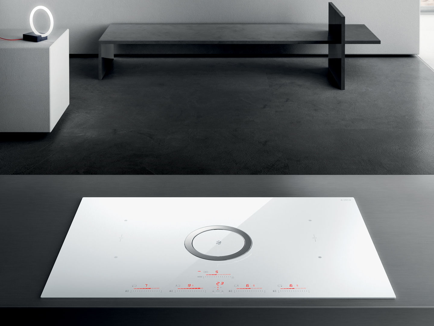 NIKOLATESLA SWITCH WH/F/83-PRF0146213A Индукционные варочные панели / индукционная, с вытяжкой, 900 м3/ч, белая Elica 