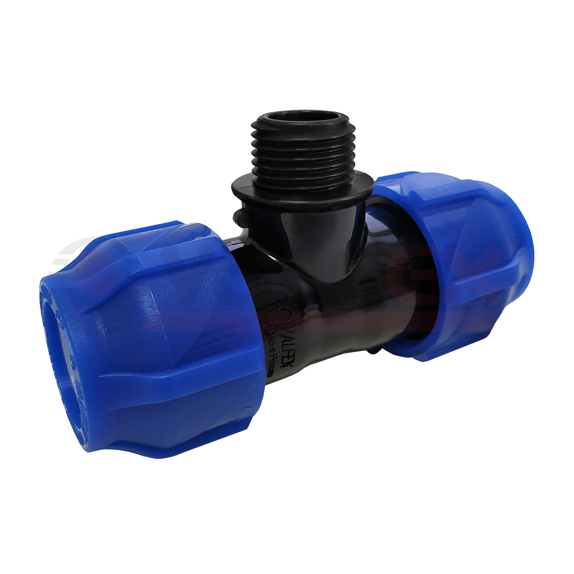 1210025011450 Valfex Тройник компрессионный переходной с наружной резьбой 