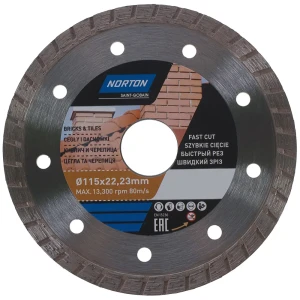 Диск алмазный универсальный Jet Norton Granit 115x22.2 мм