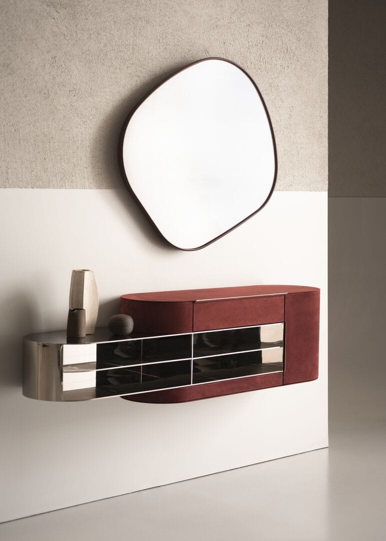 Зеркало в кожаной оправе Baxter FLUID ARCH-00152966 - Вид №2