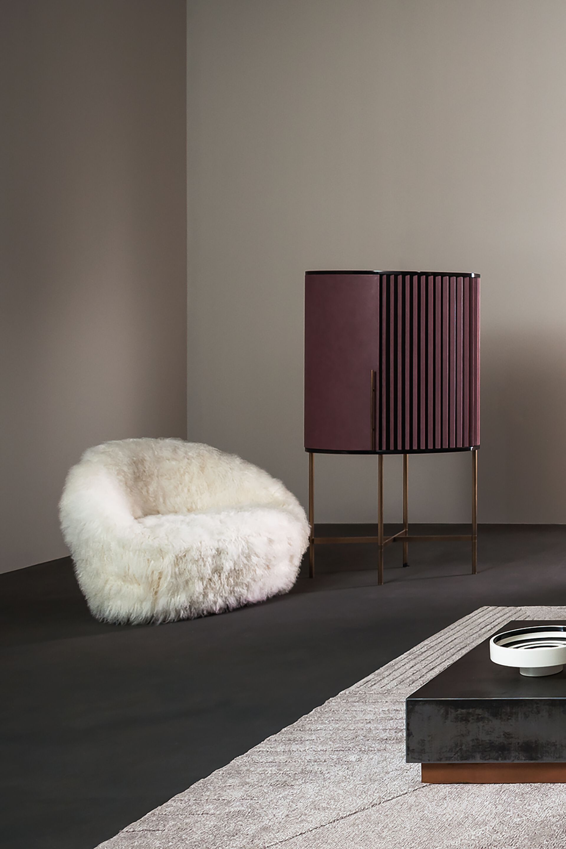 Кожаное вращающееся кресло Baxter ARTIK ARCH-00049670 - Вид №1