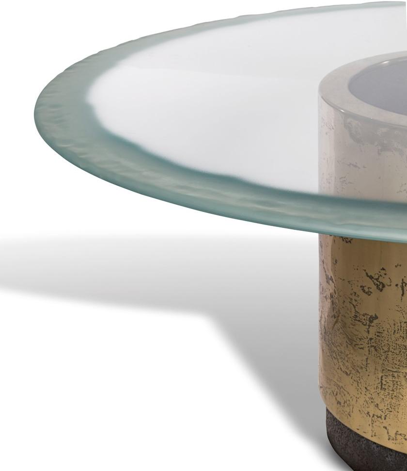 Visionnaire Круглый обеденный стол из пескоструйного стекла sun-id-1512823 - Вид №2