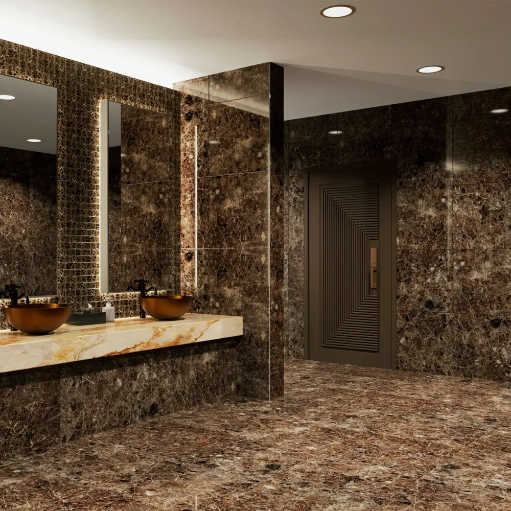 Керамогранит Incolor Barbados 60x60 см 1.44 м² полированный цвет коричневый STLM-2112582