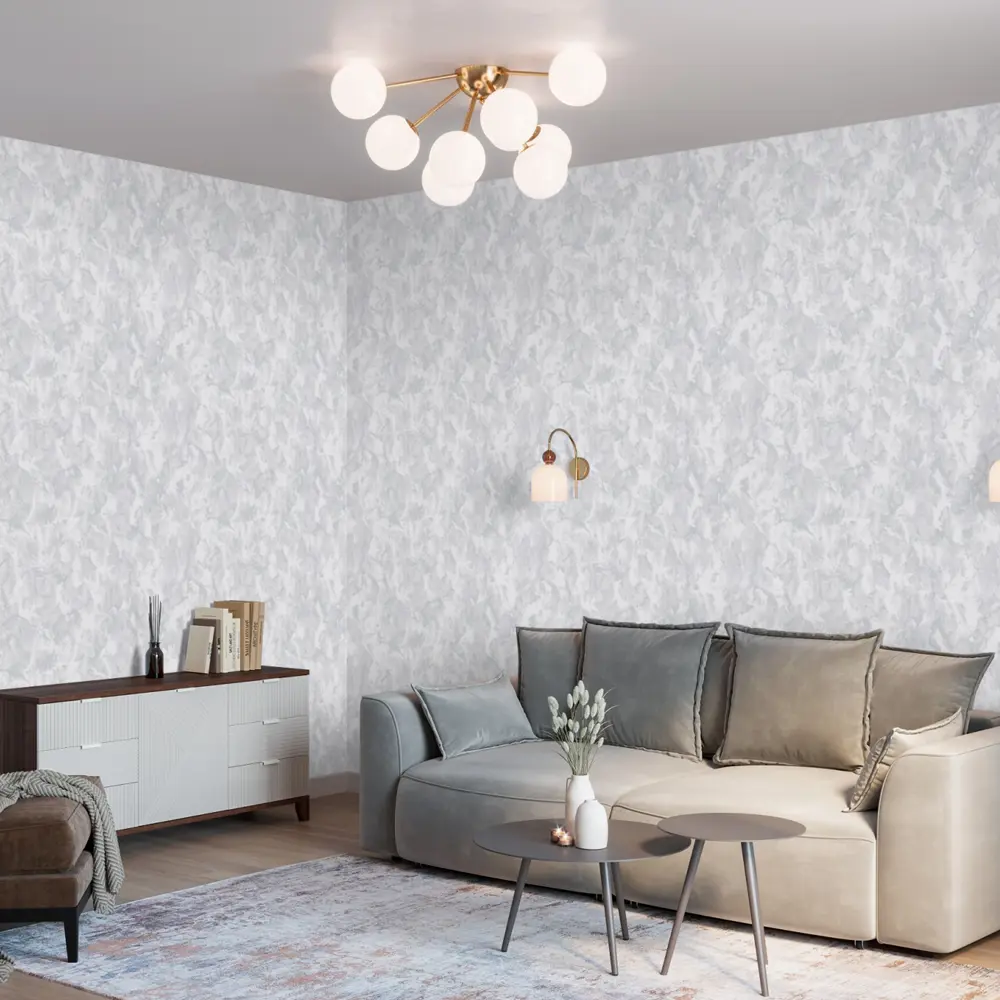 Обои флизелиновые Palitra Home Protect-Master светло-серые 1.06 м HC31224-46a STLM-2146909 - Вид №5