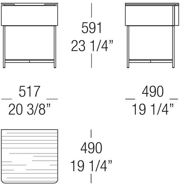 MisuraEmme Деревянная тумбочка с мраморной столешницей Misuraemme sun-id-1402870 - Вид №9