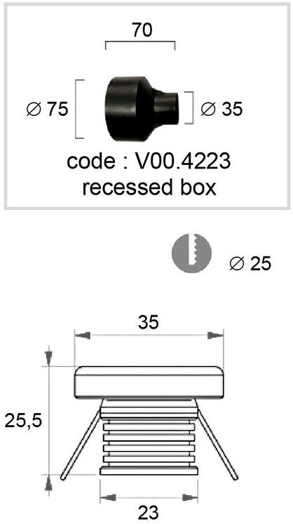 Terzo Light Настенная светодиодная лестница из алюминия для улицы  V4223000  - Вид №2