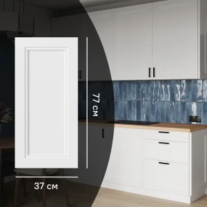 Фальшпанель KONSENSA Котлас белая 37×77 см для кухни в неоклассике 89387740