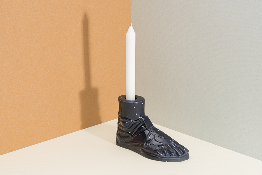 Подсвечник керамический Hestia Krepis синий Doiy DYHESHKBL - Вид №2