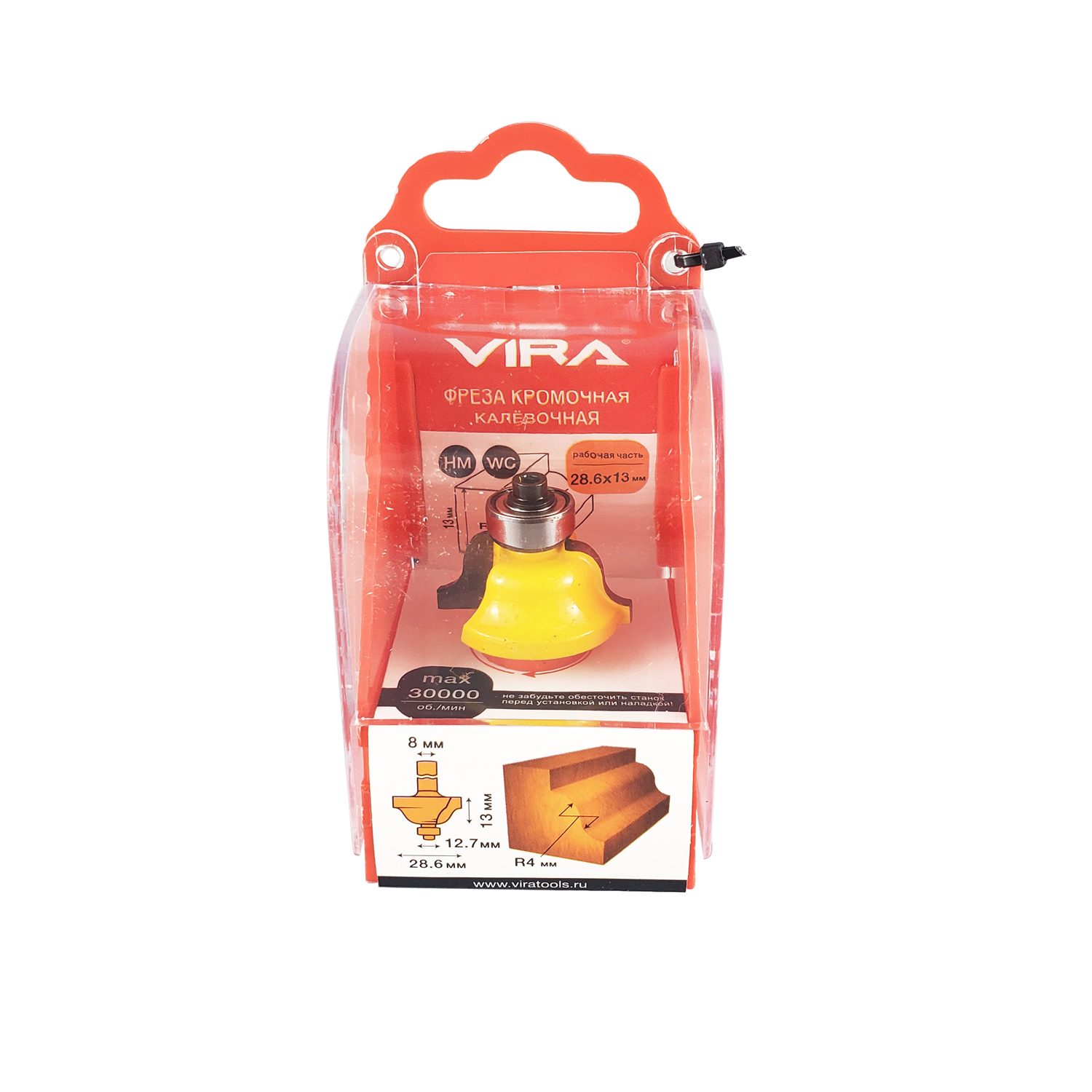 Фреза кромочная калевочная VIRA для фигурной обработки дерева 28,6×13 мм 83661247 STLM-0043159 - Вид №1