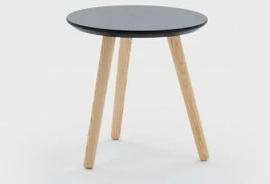 Viganò Низкий круглый деревянный журнальный столик Milly