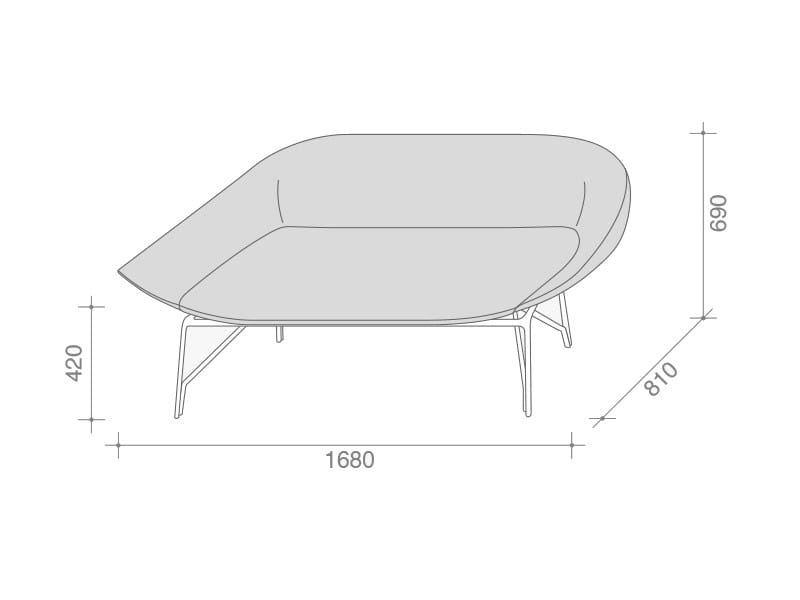 2-местный тканевый диван Lema ARCH-00002245 - Вид №4