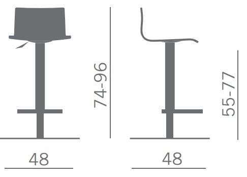 Регулируемый по высоте офисный стул со спинкой Kastel Kimbox ARCH-00116368 - Вид №1