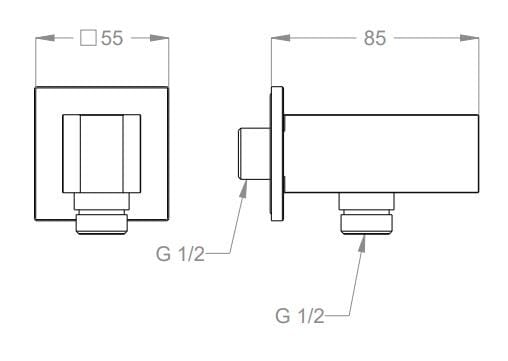 Держатель для ручного душа с водоотводом Fir Italia подъемные стержни ARCH-00137944 - Вид №2