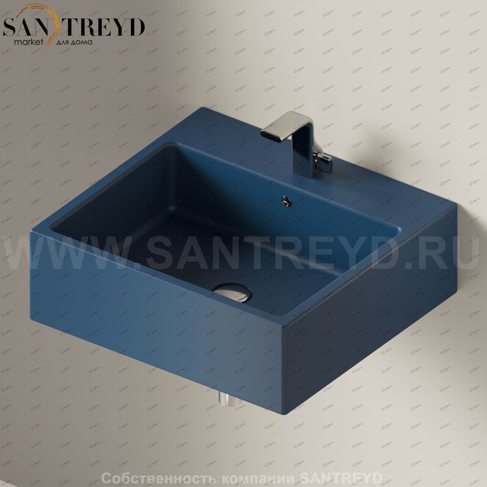 5052.7016 Подвесная раковина настенная прямоугольная Ceramica Flaminia Acquagrande