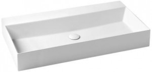 ELLP102450Q0 Подвесная раковина настенная прямоугольная Azzurra Ceramica Elegance белая