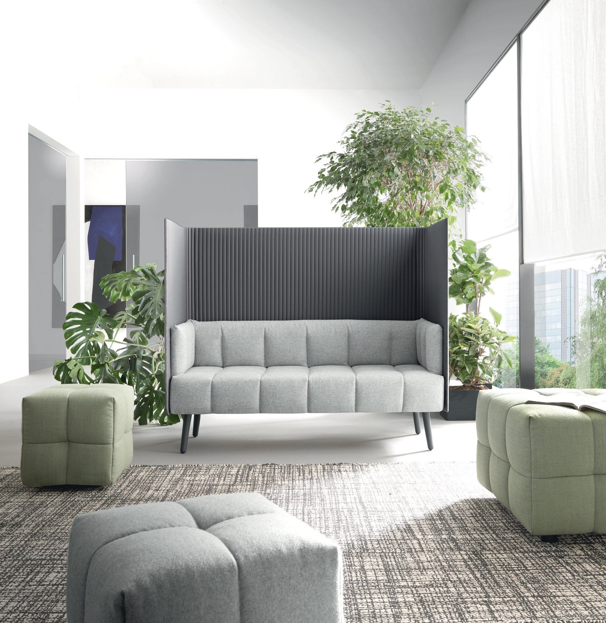 Квадратный пуф из ткани Martex неожиданная ARCH-00128920 - Вид №1