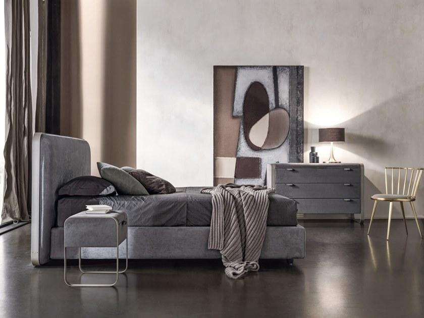 Cantori Двуспальная кровать с обивкой из ткани Elvis sun-id-1384008 - Вид №3