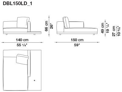 B&B Italia Кожаный диван Dock sun-id-1441060 - Вид №126