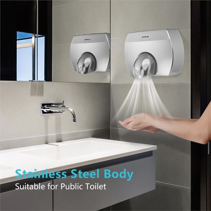 Сушилка для рук из нержавеющей стали AIKE AK2830_75  - Вид №4