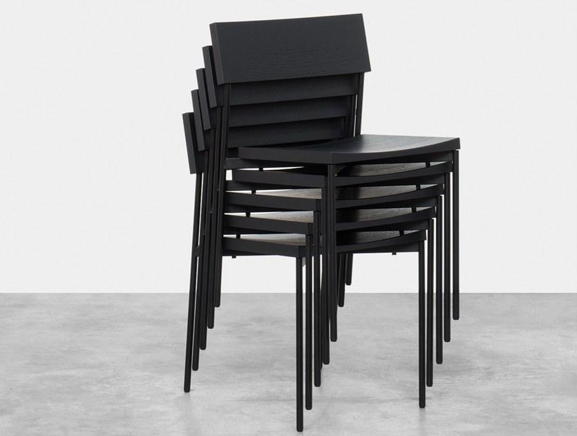 e15 Штабелируемый стул из массива дерева  Ch03  - Вид №2