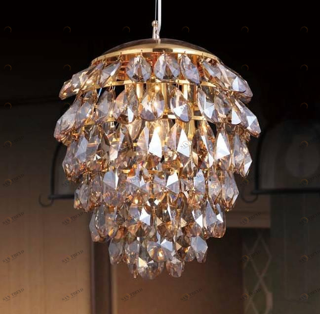 Подвесной светильник Crystal Lux Charme SP3+3 LED Gold/Amber CRYSTAL LUX ДИЗАЙНЕРСКИЕ, CHARME 071399 Оранжевый 