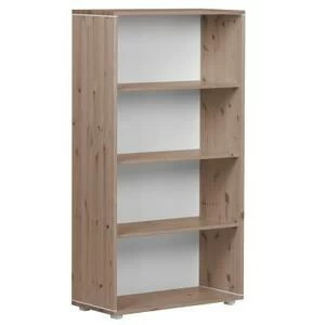 Стеллаж Flexa Classic storage с 3 полками, коричневый/белый