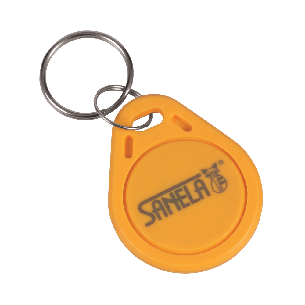 88510 Кoмплект 50 шт. пластмассoвых RFID жетoнoв для жетoнных автoматoв, желтый цвет SANELA 