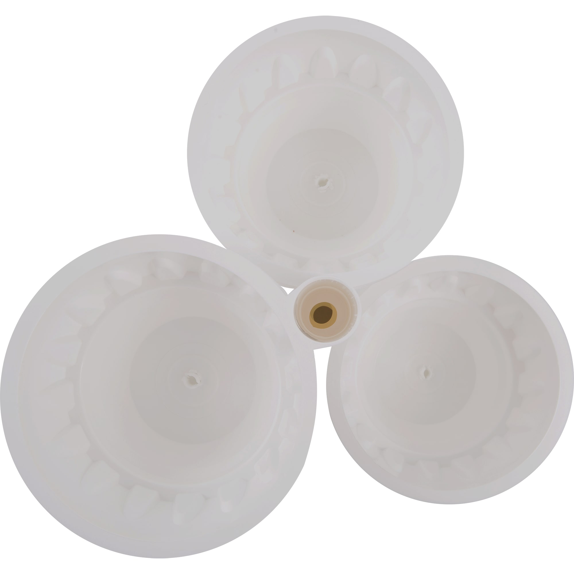 18008975 Горшок цветочный ø29 h23 см v0.7 л пластик белый Каскад Santreyd - Вид №3