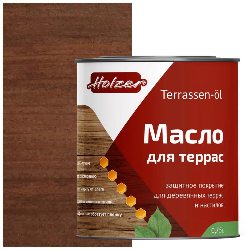 90407781 Масло для террас Mterras075Chok цвет шоколад 0.75 л STLM-0218181 HOLZER