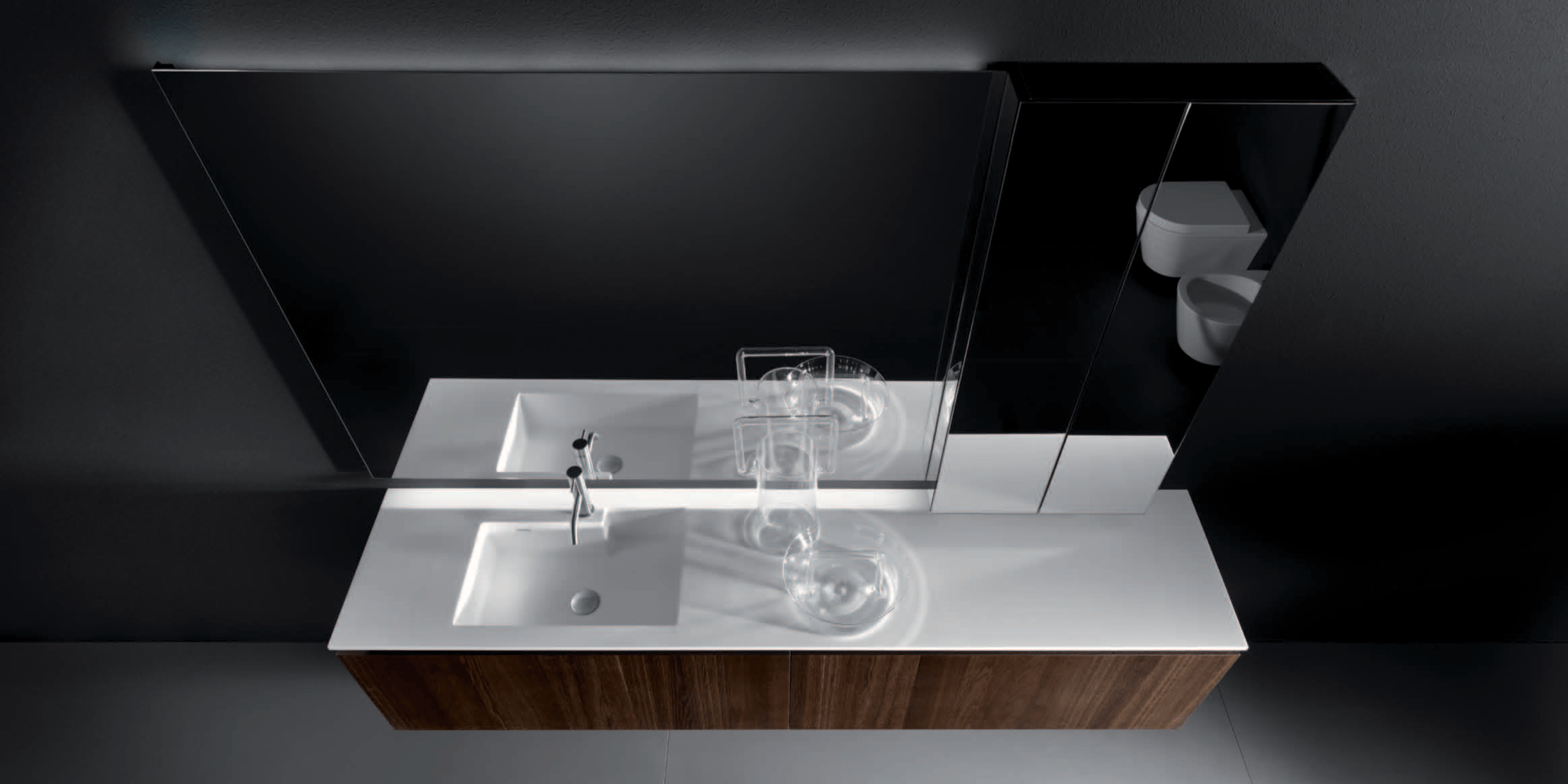 Комбинация ванной комнаты S107 в отделке INFINITY Milltek/Rovere Termocotto MILLDUE SINTESI SINTESI1075 - Вид №1