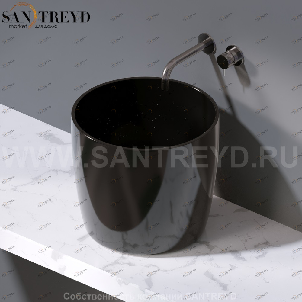 L106.104 Накладная раковина на столешницу  овальная A. e T. Italia PILLAR AeT ITALIA